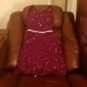 Burgundy Dress
